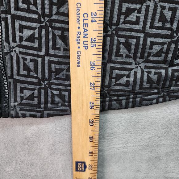 Liz Claiborne Jacket Women’s XXL Zip Front Black Stretch Casual Layering Pockets - Picture 10 of 13